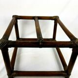 Bamboo magazines door, vintage rattan 70s
