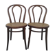 2 Chaises de bistrot en bois courbé