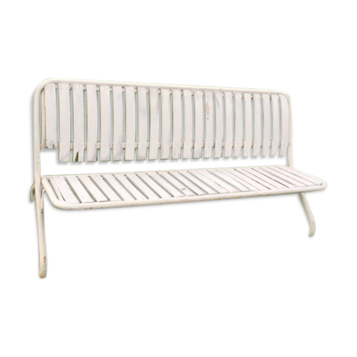 Foldable bench in metal and wood