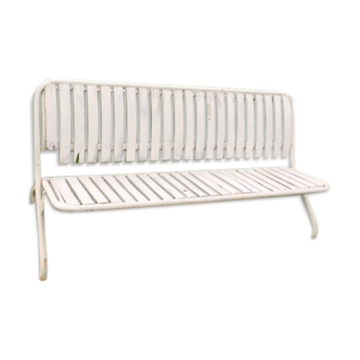 Banc pliable en metal et bois