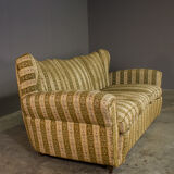 Living room set from the 1950s, 3-seater sofa and armchair.