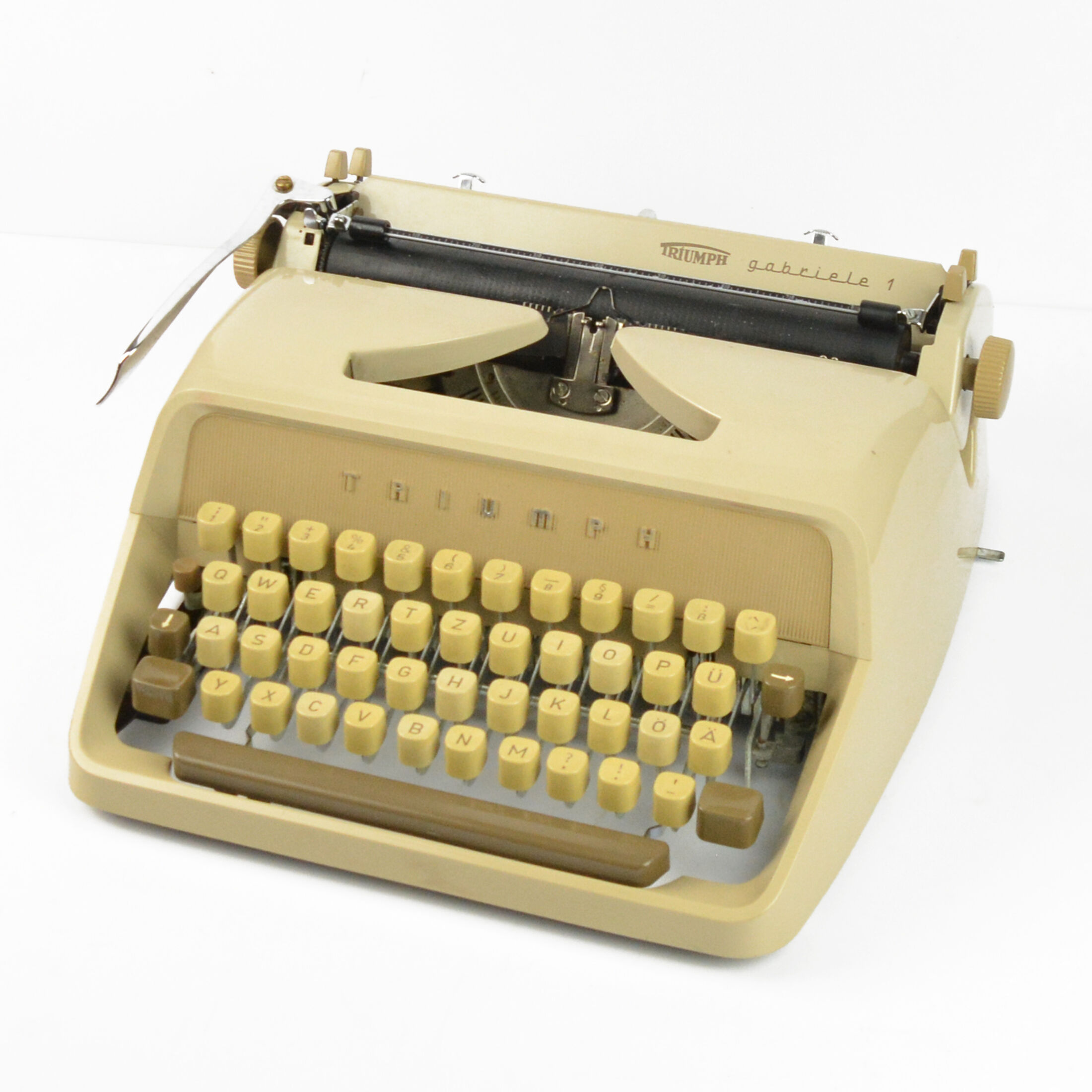 1964 modern suitcase typewriter, Triumph Gabrielle 1, Germany