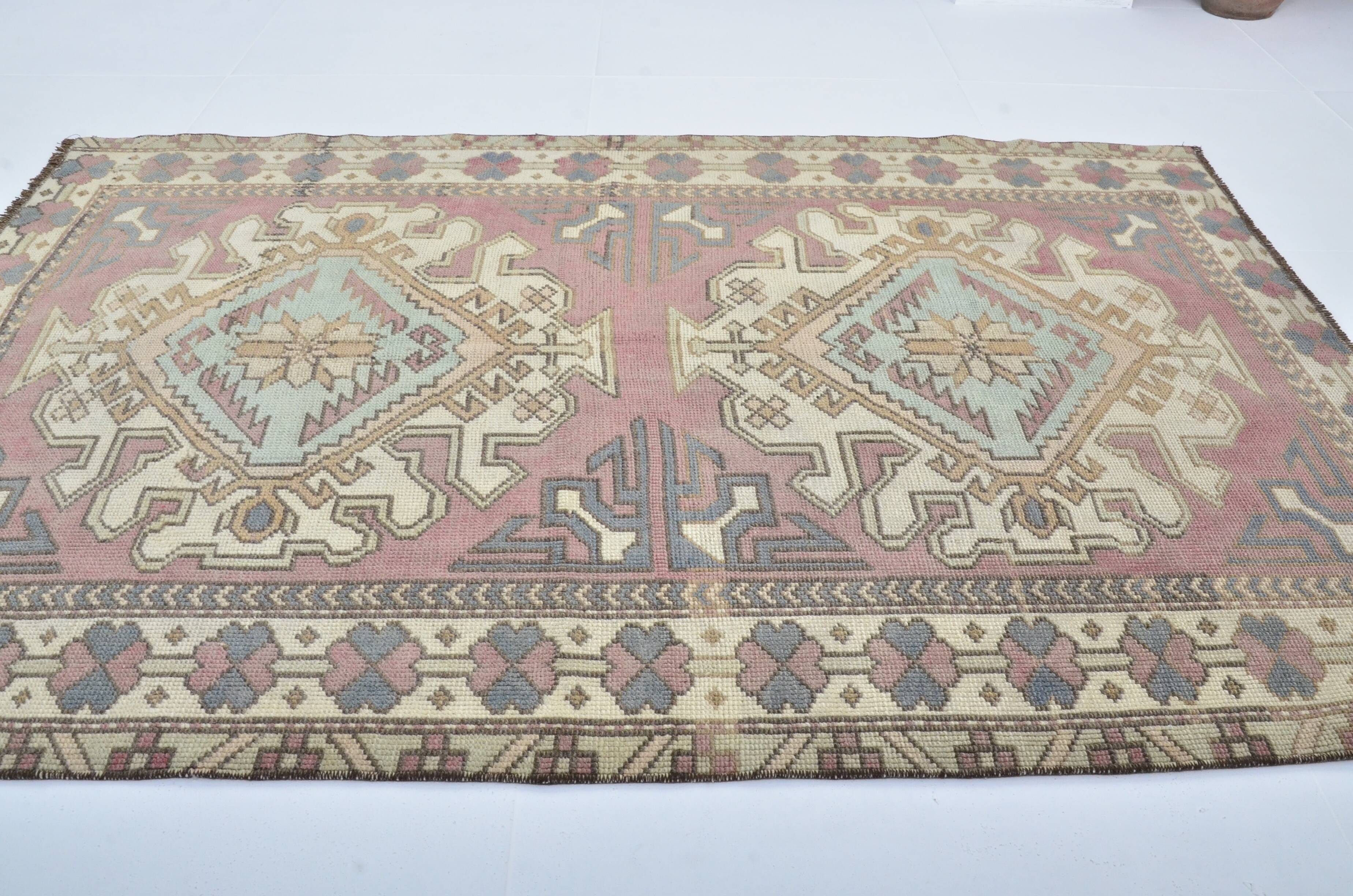 Oushak Vintage Handknotted Wool Rug sku 3438