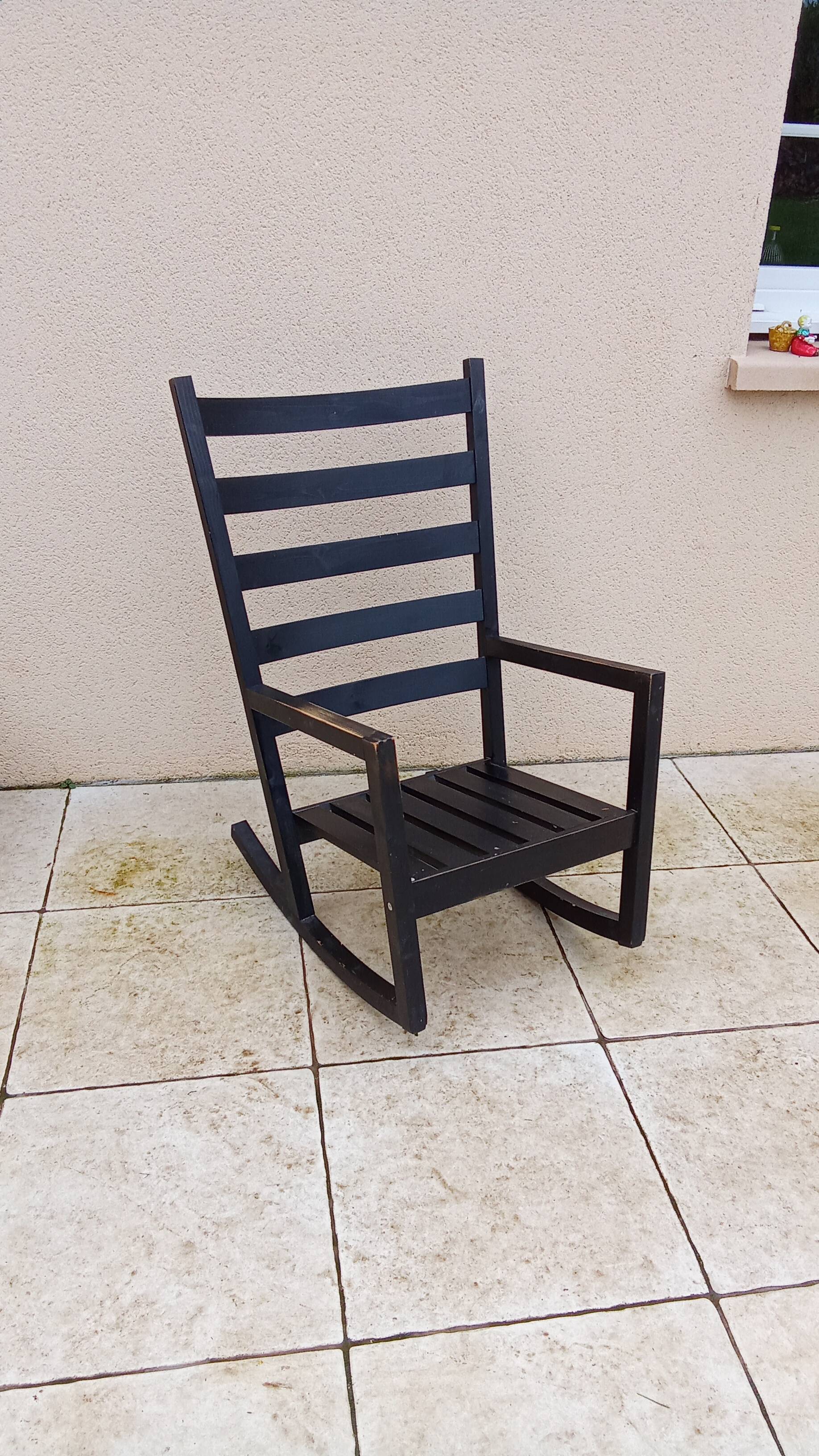 Designer wooden rocking chair