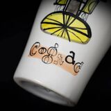 "Cognac" liqueur bottle in glazed earthenware by Roger Capron Vallauris