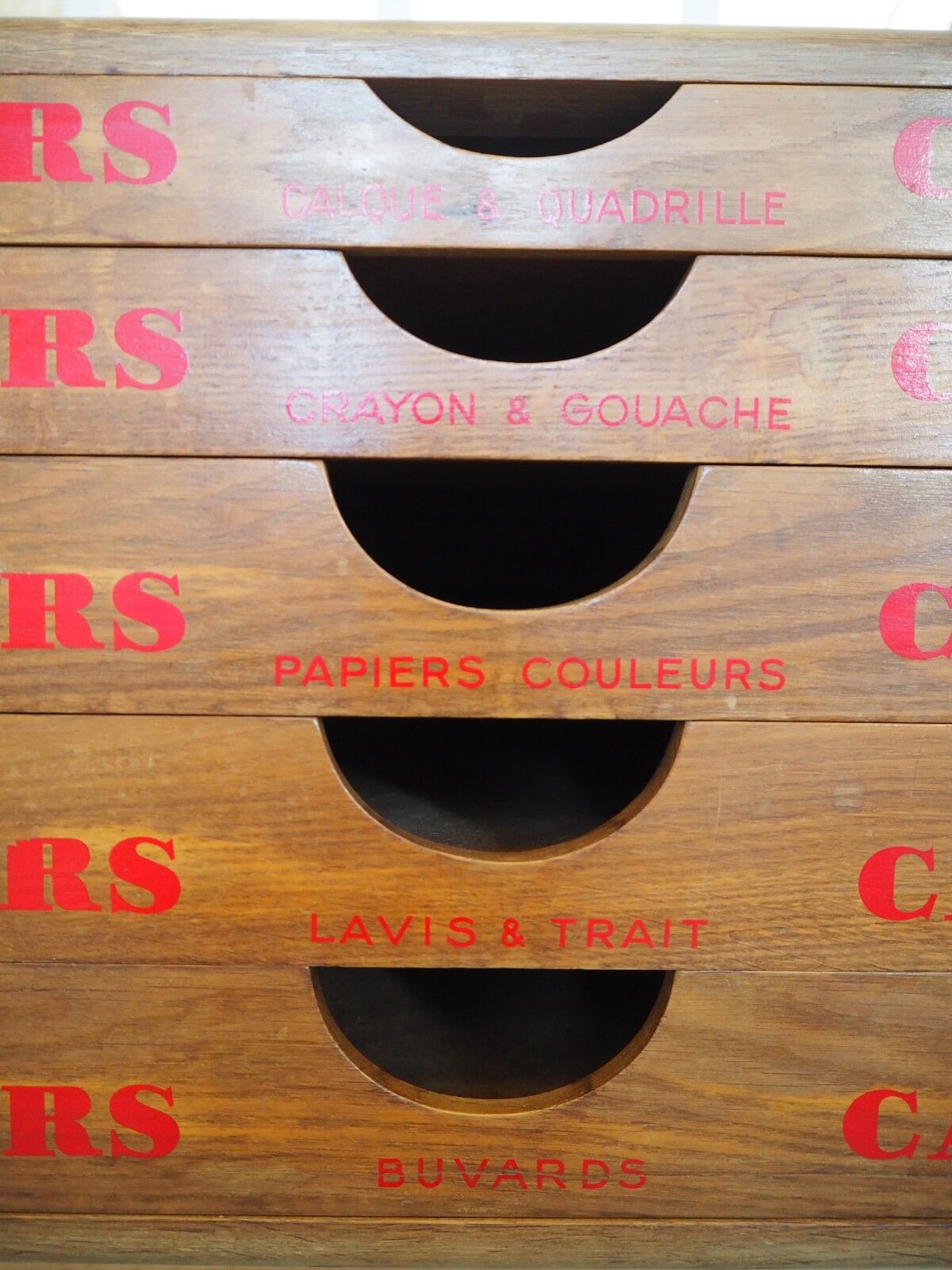 Canson vintage paper storage cabinet