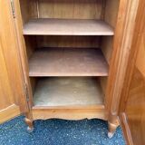 Light solid wood enfilade with Louis XV marquetry from the 20th century, 227cm.