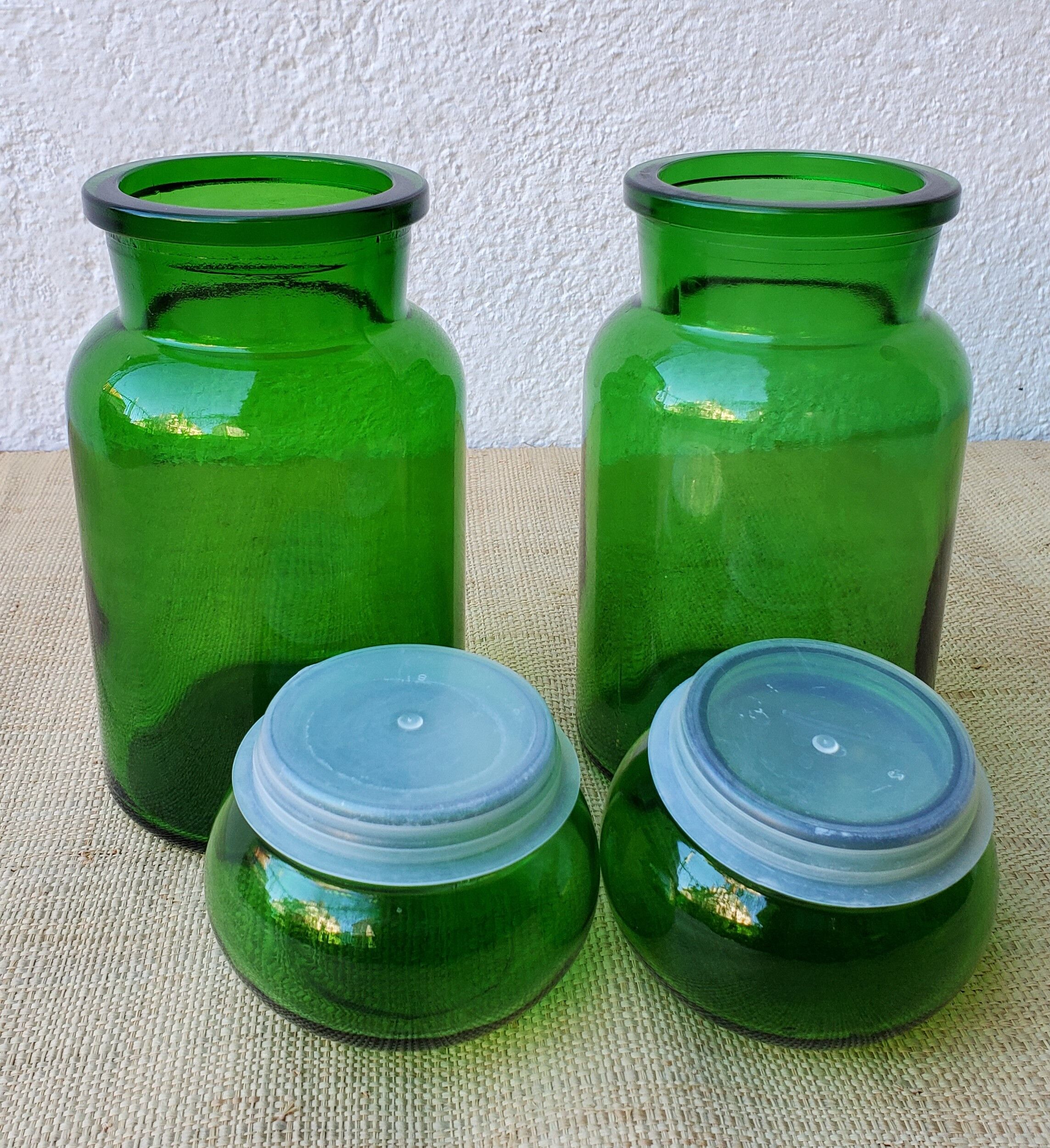 Green jars