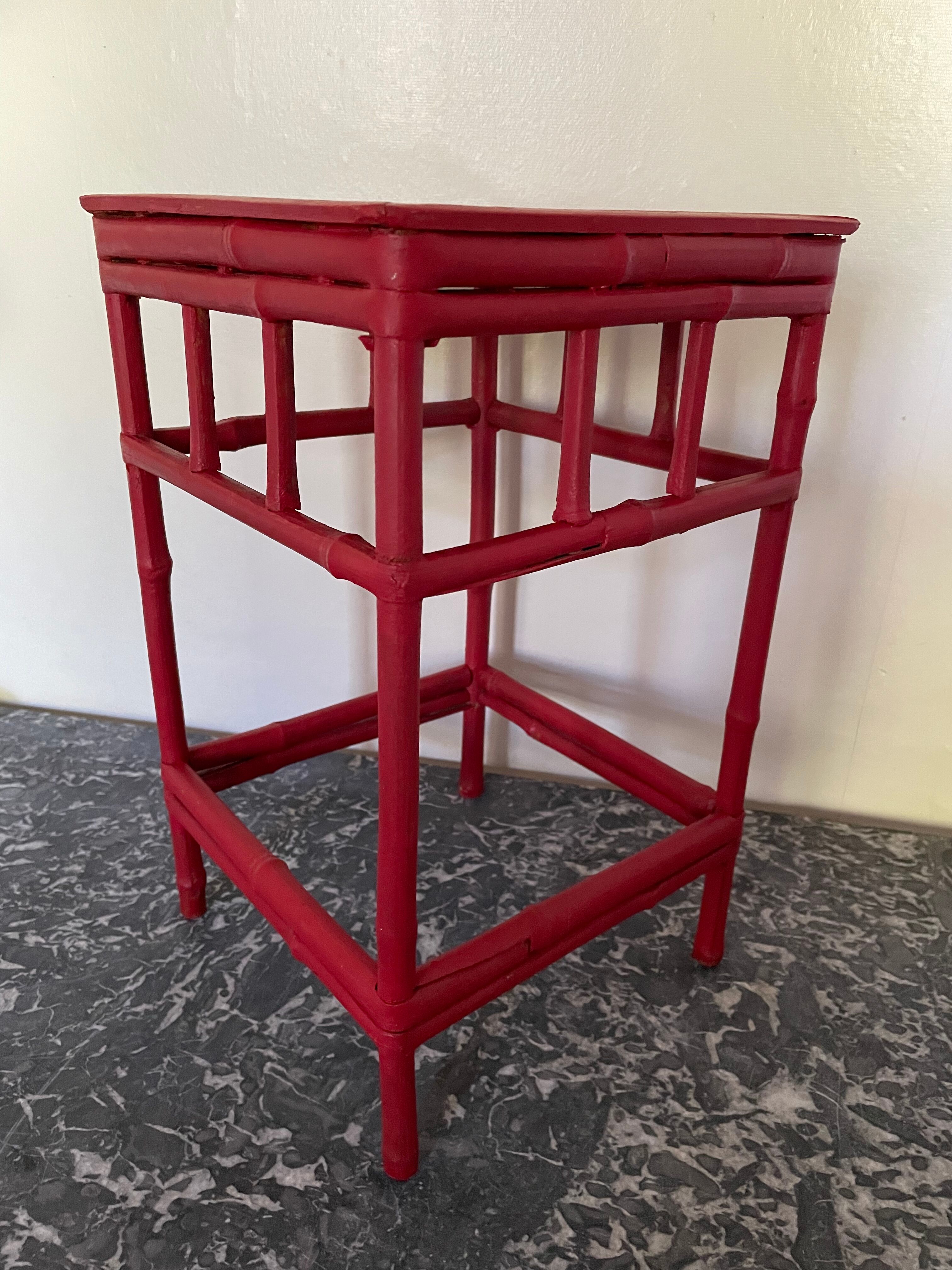 Vintage bamboo stool