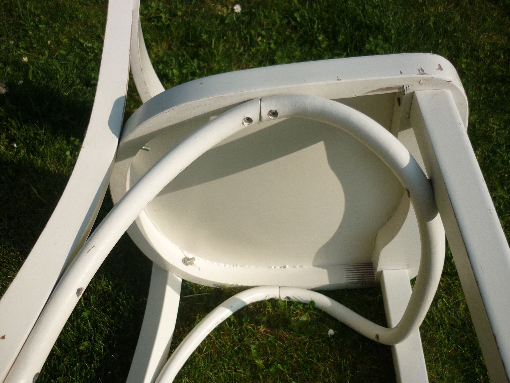 White bistro chair