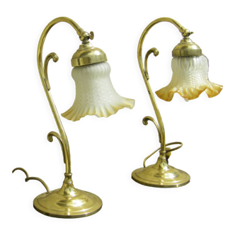 Paire de lampes vintages