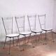 Series of 4 formica chairs