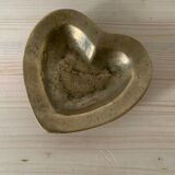 Empty bronze heart pocket