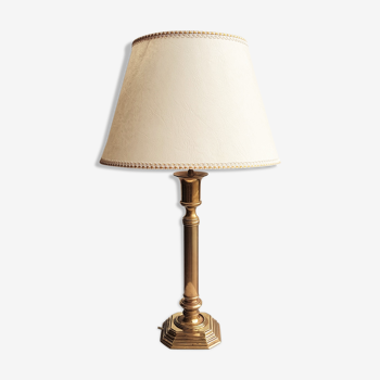 Golden brass lamp