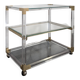 Hollywood Regency plexiglass dessert table