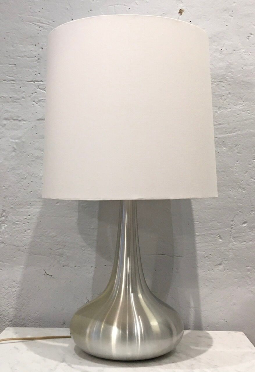 Jo Hammerborg's "Orient" brushed aluminium lamps for Fog & Morup, Denmark 1968