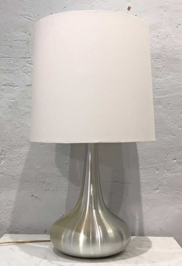 Lampes « orient » aluminium brossé de Jo Hammerborg pour fog & morup, danemark 1968