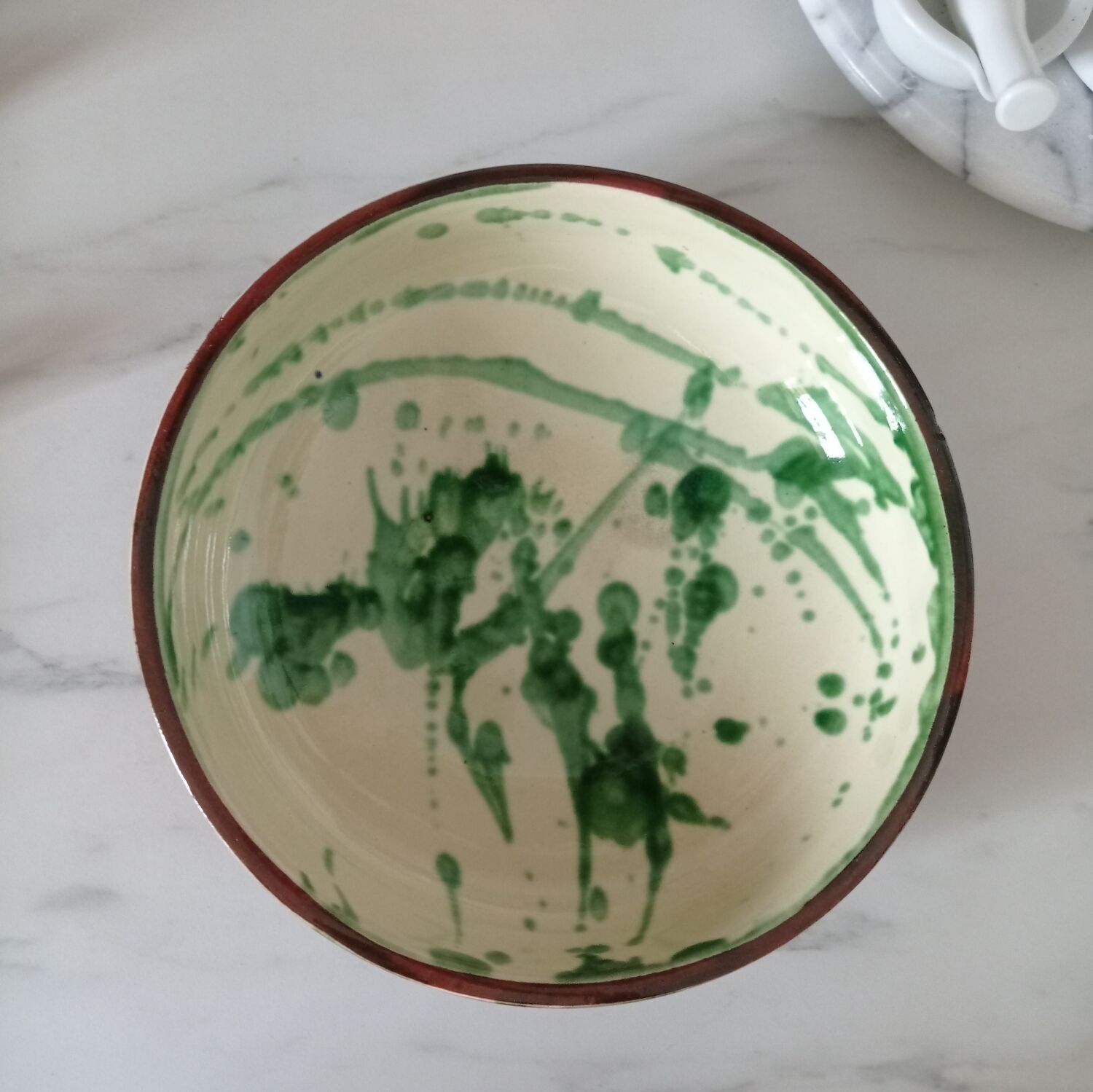 Glazed terracotta bowl