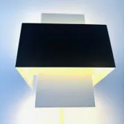 Geometric Wall Lamp By J.J.M. Hoogervorst For Anvia Nederland, The Netherlands, 1960S
