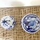 Set of 2 vintage ceramic ginger pots
