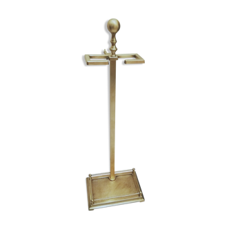 Art Deco umbrella holder in gilded brass