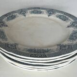 6 Spring iron earthenware plates