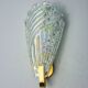 Frosted leaf wall lamp, Murano glass, Italy, 1970