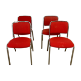 Set of 4 visitor chairs
