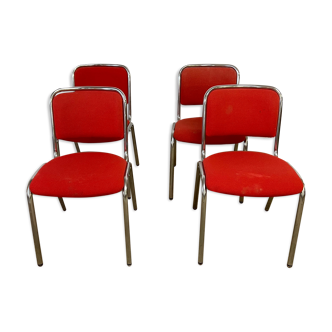 Set of 4 visitor chairs