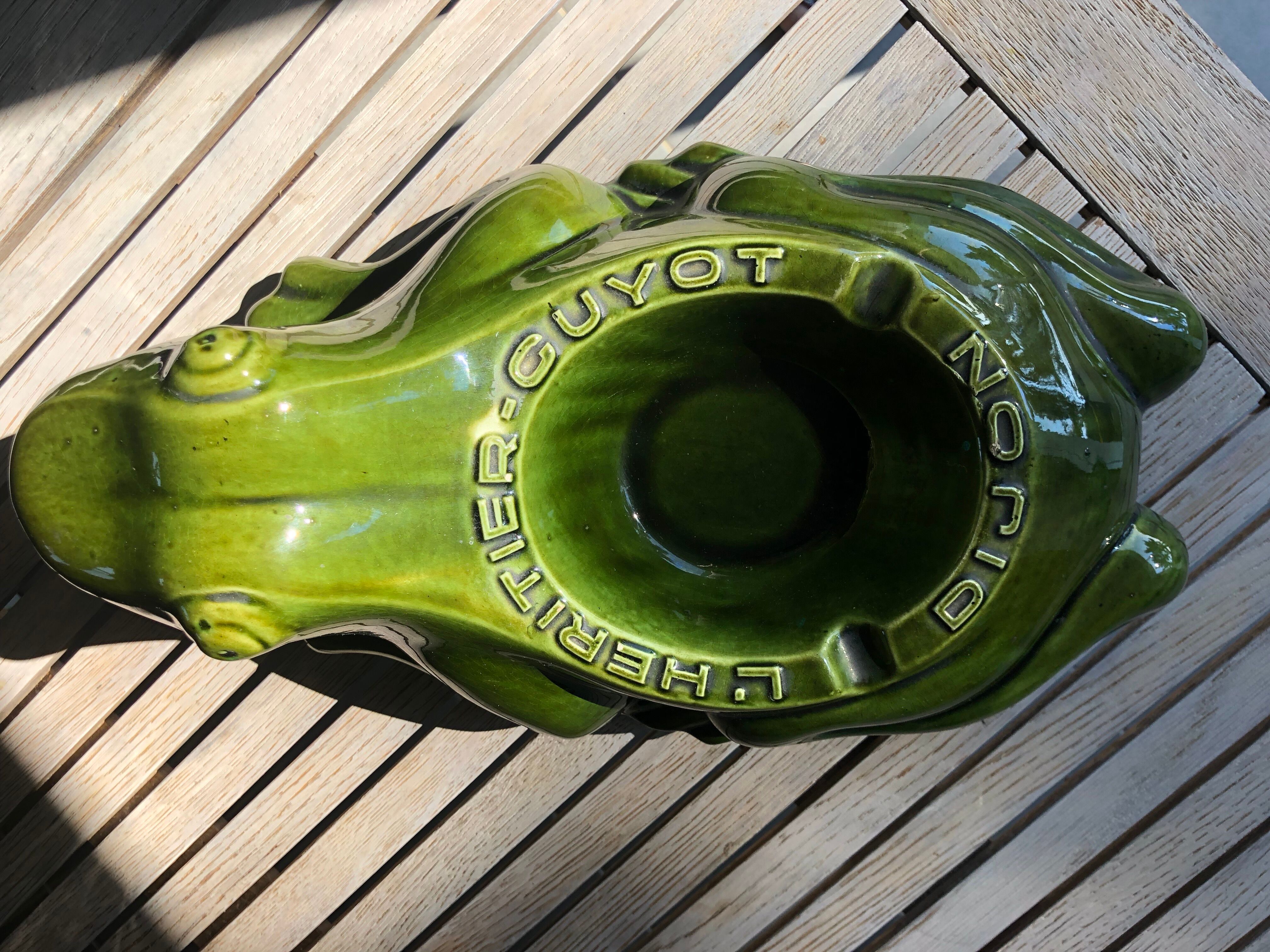 Frog ashtray L'Héritier-Guyot