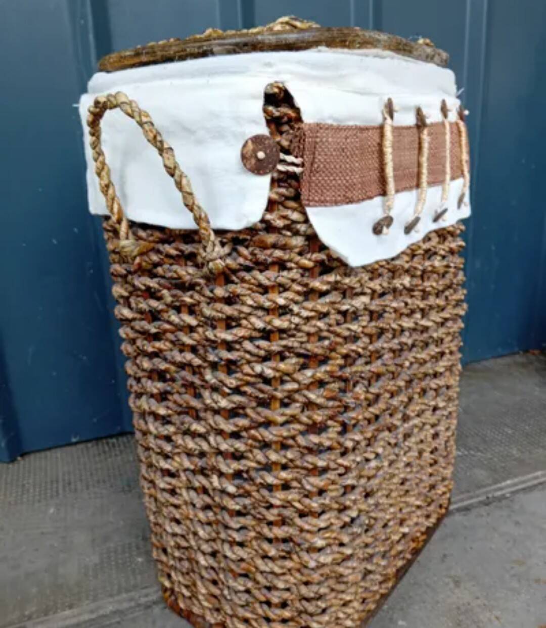 Rattan bread bin