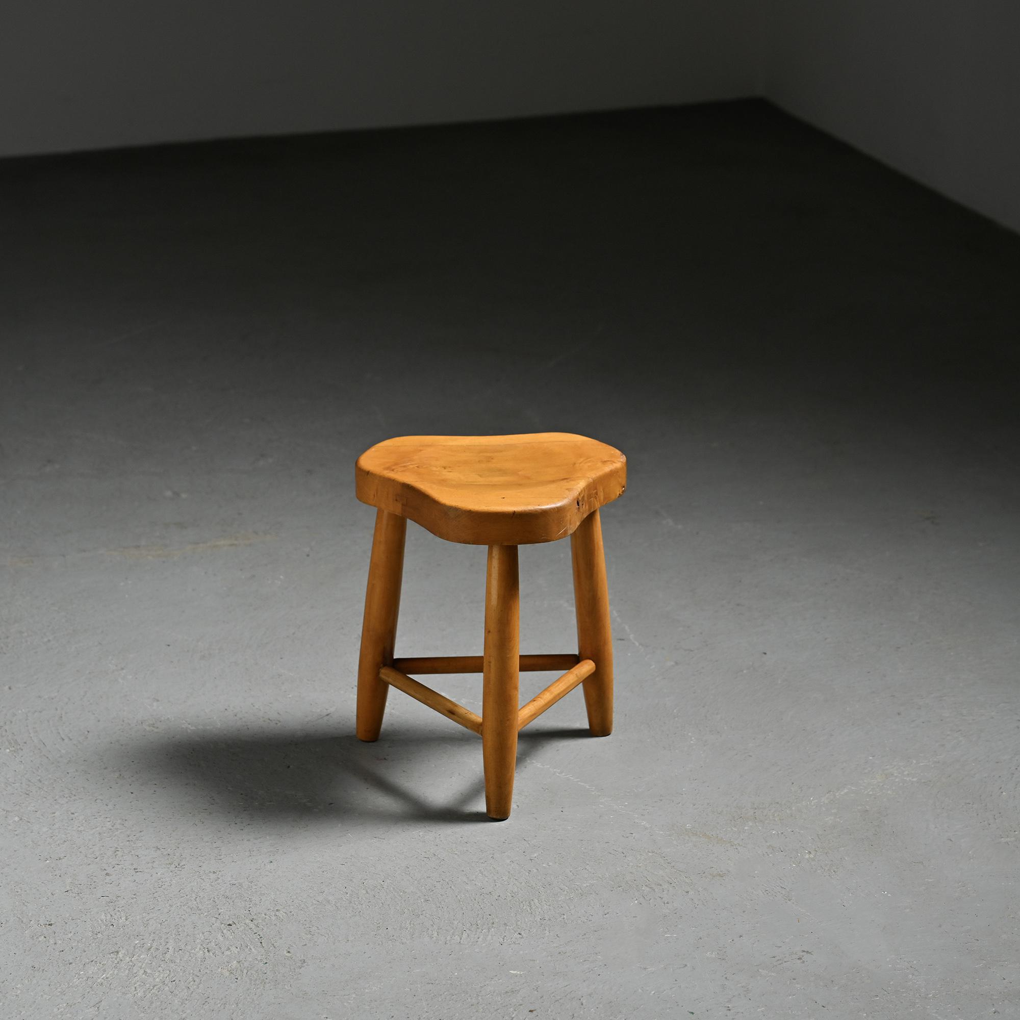 Free-form stool by Christian Durupt, around 1955.