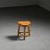 Tabouret forme libre par Christian Durupt, vers 1955