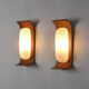 Pair of teak wall lights by Goffredo Reggiani, circa 1960