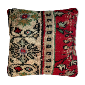 VINTAGE TURKISH CUSHION COVER , 45 X 45 CM