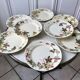 set of 8 dessert plates Terre de Fer Lunéville model Lier XIXth