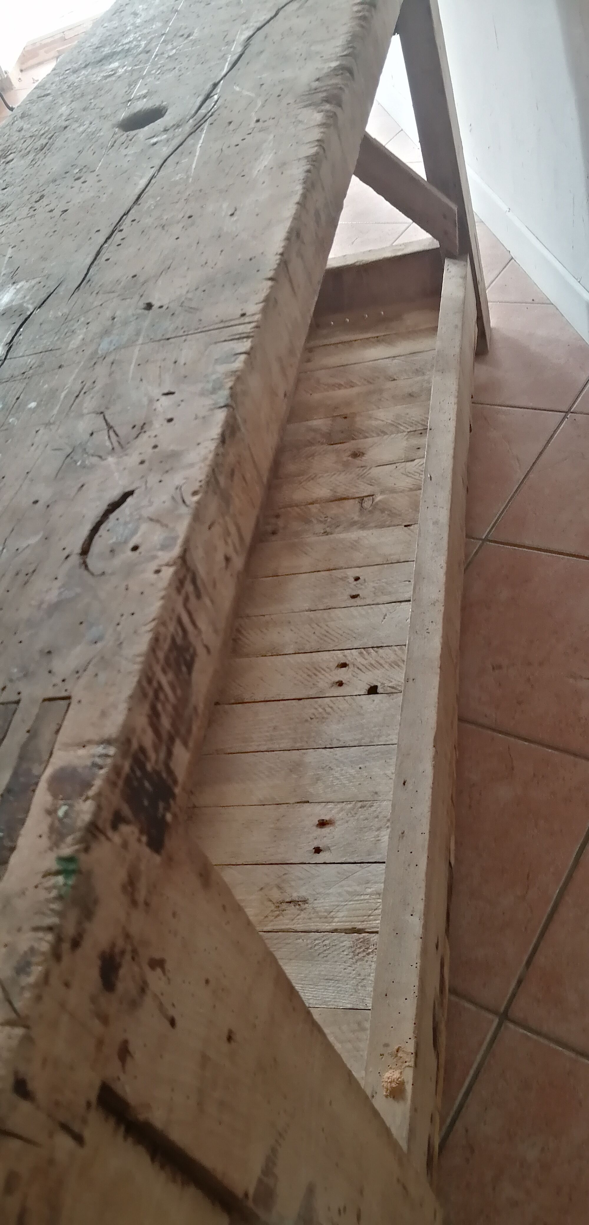 Former carpenter's workbench