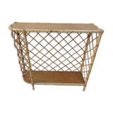 Rattan shelf cabinet