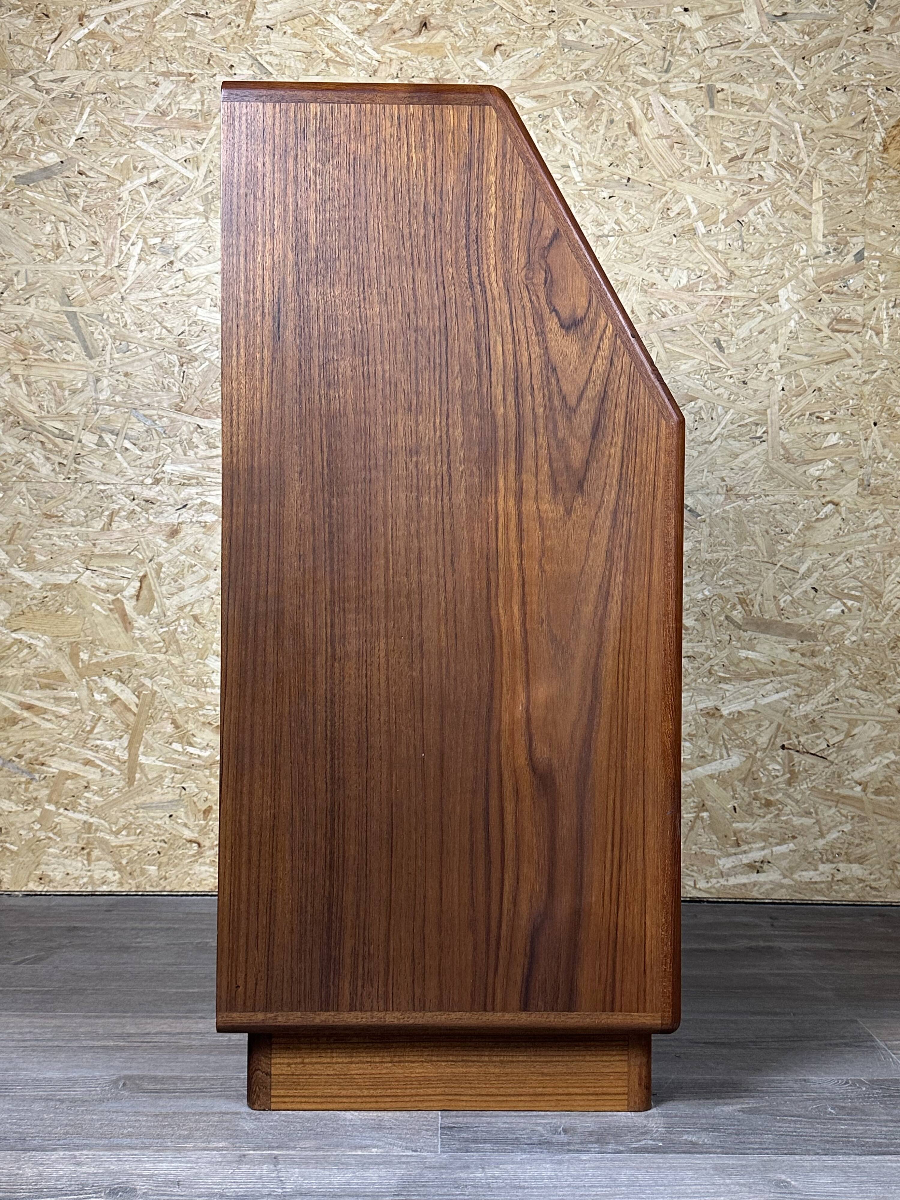 60s 70s teak secretary chest of drawers Danish Modern by Dyrlund Denmark