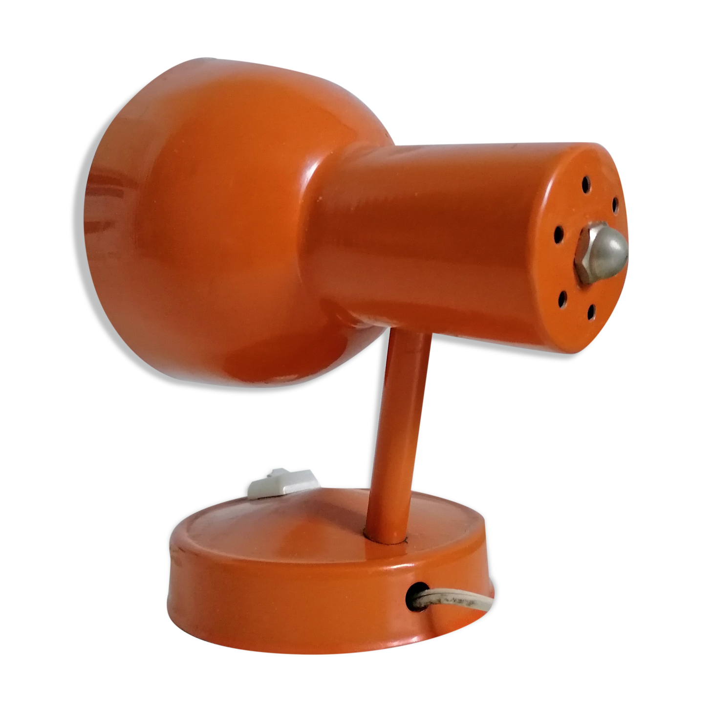 Vintage orange metal spot lamp