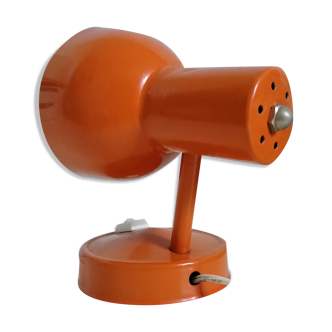 Vintage orange metal spot lamp