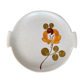Plat à tarte en faïence de St Amand modèle Loire