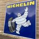 Advertising plate painted metal not enamelled Michelin tyres tires