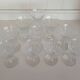 Set of 10 Baccarat Piccadilly Cut Crystal White Wine / Port Glasses