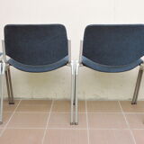 Series of 4 chairs DSC 106 Castelli by Piretti 1972