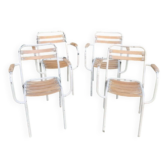 Chaises Tolix T2 bois rt métal