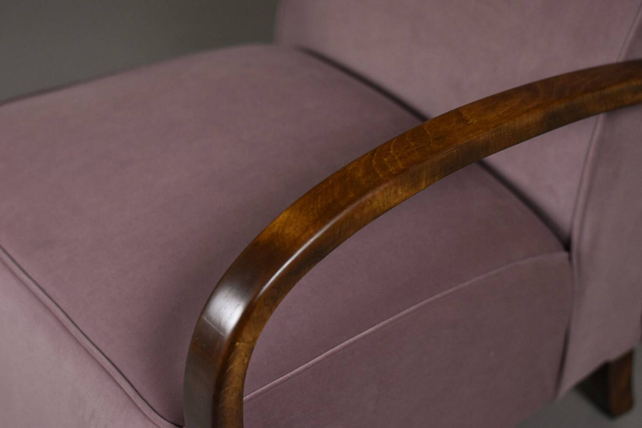 Art Deco Club Armchair, Fully Restored, Poland, 1930s