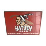 Enamelled advertising plate