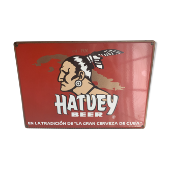 Enamelled advertising plate