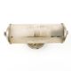 Art Deco wall lamp, chromed brass, Czechoslovakia, 1950s